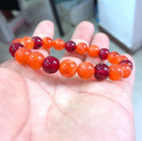 10mm Genuine Mexican Amber Beeswax Bracelet