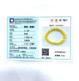 10mm Yellow Mexican Amber Beeswax Bracelet