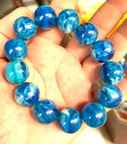 12-20mm Natural Mexico Amber Beeswax Bracelet AA