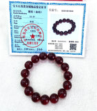 Natural Mexico Red Amber Beads Bracelet 7.5 Inches