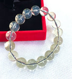 12mm Natural Mexico Sky Amber Beads Bracelet
