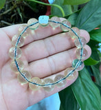 12mm Natural Mexico Sky Amber Beads Bracelet