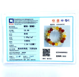 12mm Natural Multicolor Mexico Amber Bracelet