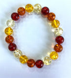 12mm Natural Multicolor Mexico Amber Bracelet