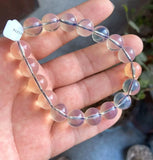 12mm Natural Purple Mexican Amber Beeswax Bracelet