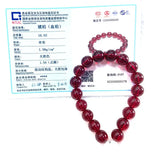 12mm Natural Red Mexican Amber Beeswax Bracelet