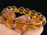15mm Natural Mexican Amber Beeswax Beads Bracelet