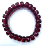 Natural Red Mexican Amber Beeswax Bracelet 8x10mm