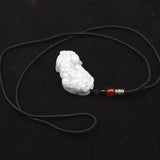 Natural A Jadeite Jade Emerald Pendant Carved Pixiu Amulet Lucky Necklace