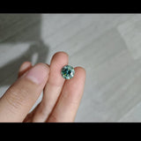 Green Moissanite Round  Excellent Cut Loose Stone for Jewelry