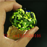 Chinese Green Jade Dragon Phoenix Pendant Necklace Charm Jewellery
