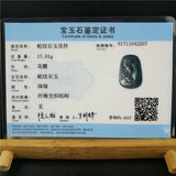 Chinese Natural Green Jade Beauty Princess Pendant Necklace Lucky Amulet