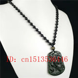 Natural Green Jade Dragon Pendant Necklace Charm Jewelry Accessories