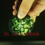 Chinese Green Jade Dragon Phoenix Pendant Necklace Hand-Carved Lucky Amulet