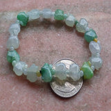 Green Burma Natural A JADE Jadeite Bead Bangle Pig Bracelet