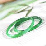Green Jade Bangles Natural Chrysoprase Fine Jewelry Bracelet