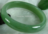 Green Hetian Nephrite Jade Bangle Bracelet 59MM