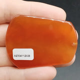 Red Agate Chalcedony Carved Landscape Painting Pendant