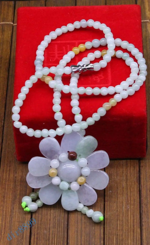 Yellow A Jade Dragon Pendant Necklace