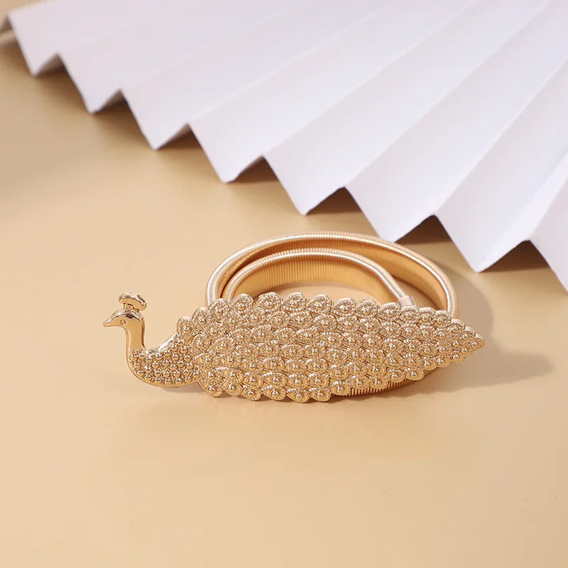 Elastic Chain Belt for Women Skinny Thin Silver Female Belts Cinturones Para