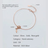 925 Silver Rose Dream Catcher Bracelet for Women