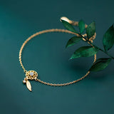 925 Silver Rose Dream Catcher Bracelet for Women