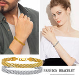 Mesh Stainless Steel Bracelet Plated