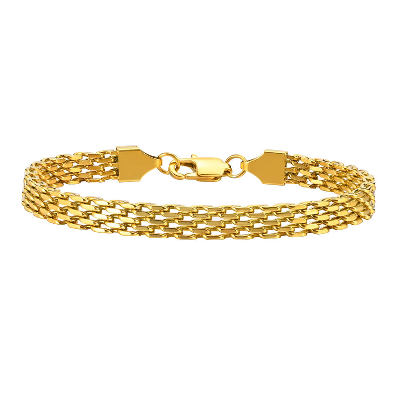 Mesh Stainless Steel Bracelet Plated