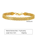 Mesh Stainless Steel Bracelet Plated