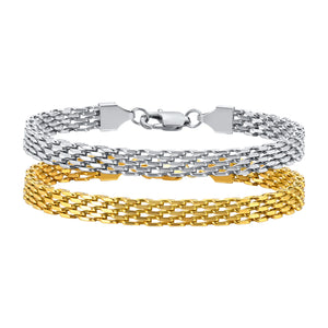 Mesh Stainless Steel Bracelet Plated