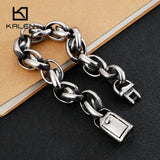 14mm Heavy Chain Bracelet Men Stainless Steel Hip Hop Rock Party Jewelry