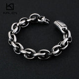 14mm Heavy Chain Bracelet Men Stainless Steel Hip Hop Rock Party Jewelry