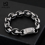 14mm Heavy Chain Bracelet Men Stainless Steel Hip Hop Rock Party Jewelry