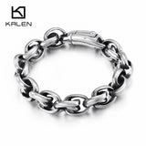 14mm Heavy Chain Bracelet Men Stainless Steel Hip Hop Rock Party Jewelry