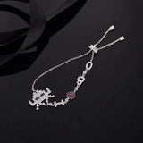 Sterling Silver Chain Bracelet Robot Design Gift