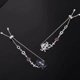 Sterling Silver Chain Bracelet Robot Design Gift