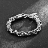 Chain Link Steel 9mm Stainless Men's Bracelet