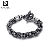 Chain Link Steel 9mm Stainless Men's Bracelet