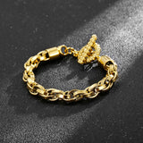 Chain Link Steel 9mm Stainless Men's Bracelet
