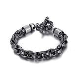 Chain Link Steel 9mm Stainless Men's Bracelet