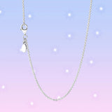 Classic Cable Chain Necklace 925 Sterling Silver Female Gift