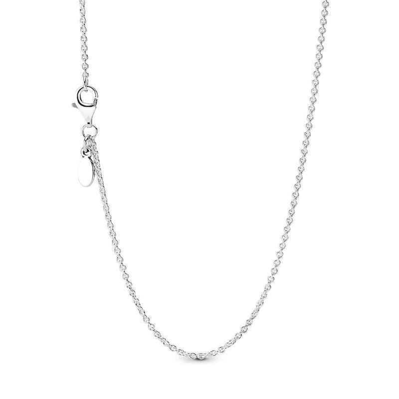 Classic Cable Chain Necklace 925 Sterling Silver Female Gift