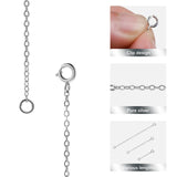 Silver Chain Necklace Extender Bracelet Jewelry Making DIY Kit