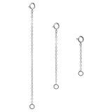 Silver Chain Necklace Extender Bracelet Jewelry Making DIY Kit