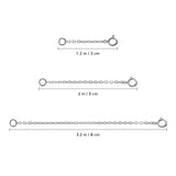 Silver Chain Necklace Extender Bracelet Jewelry Making DIY Kit