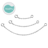 Silver Chain Necklace Extender Bracelet Jewelry Making DIY Kit