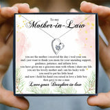 Crystal Pendant Necklace I Love You to The Moon and Back for Women