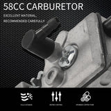 Carburetor for 45/52/58cc Garden Chain Saw - Tool Parts