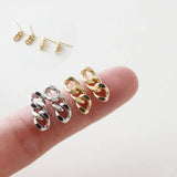 18K Copper Plated Earrings DIY Hand-Made Material Accessories