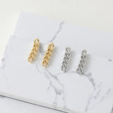 18K Copper Plated Earrings DIY Hand-Made Material Accessories